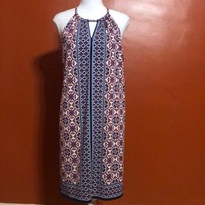 Max Studio Printed Halter Shift Dress